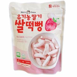 Bánh gạo hữu cơ Mom's Choice dạng dẹt vị dâu 25g