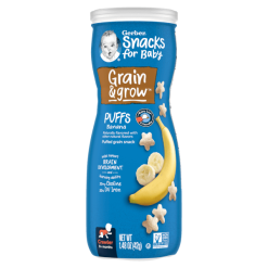 Bánh ăn dặm Gerber Puff chuối hộp 42G