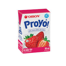 Thùng 48 hộp Sữa Chua Uống ORION ProYo vị Dâu Tây 90ML