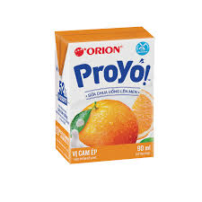 Thùng 48 hộp Sữa Chua Uống ORION ProYo vị Cam 90ML