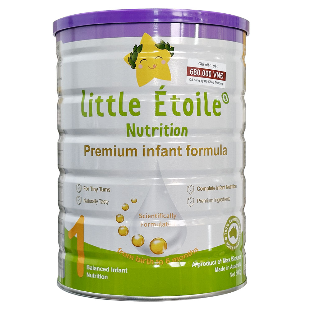 Sữa Ngôi Sao Nhỏ Little Étoile số 1 800G (dành cho trẻ từ 0-6 tháng)