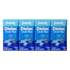 Sữa uống dinh dưỡng Dielac Grow Plus 110ml (Sữa Non) lốc 4 hộp