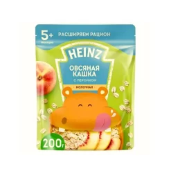 Bột ăn dặm Heinz túi 200G vị đào cho bé 5M