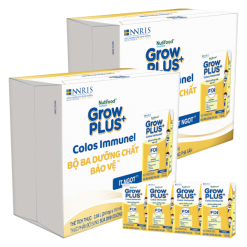 Thùng 48 hộp sữa pha sẵn Nutifood GrowPLUS+ vàng Colos Immunel,110 ml (từ 1tuổi)