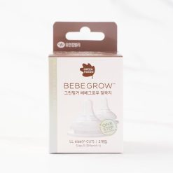 Núm Ti Green Finger BebeGrow Size M Hàn quốc, Núm Ti Hai Van Thoát Khí set 2c