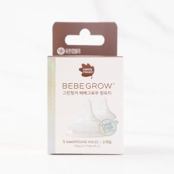 Núm Ti Green Finger BebeGrow Size S Hàn quốc, Núm Ti Hai Van Thoát Khí set 2c