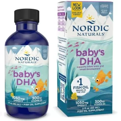 DHA CHO BÉ NORDIC NATURALS 1050 MG OMEGA-3 VỚI EPA cho bé từ 0M