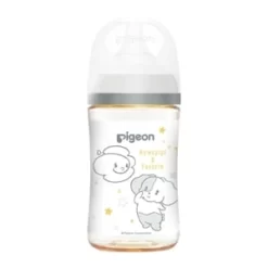 Bình sữa Pigeon PPSU Plus thế hệ III cổ rộng Howapipi 240ml