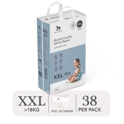 Bỉm quần ngày Applecrumby Slimdry Easyday Mega Pull Ups size XXL – 30+8 miếng (trên 18kg)