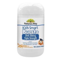 Viên nhai DHA Nature's Way Kids Smart Bursts DHA 300 mg huơng cam
