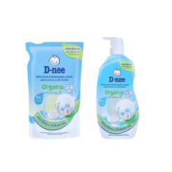 Nước rửa bình sữa D-nee White Tea chai 600ml