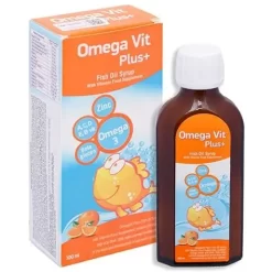 Siro Omega Vit Plus+ Botafarma hỗ trợ tăng khả năng chống oxy hóa, tốt cho não bộ và mắt (100ml)