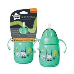 Bình tập uống nước có ống hút Tommee Tippee 300ml - Xanh