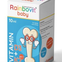 Vitamin D3K2 Rainbovit hỗ trợ hấp thu canxi ,phát triển hệ xương,răng