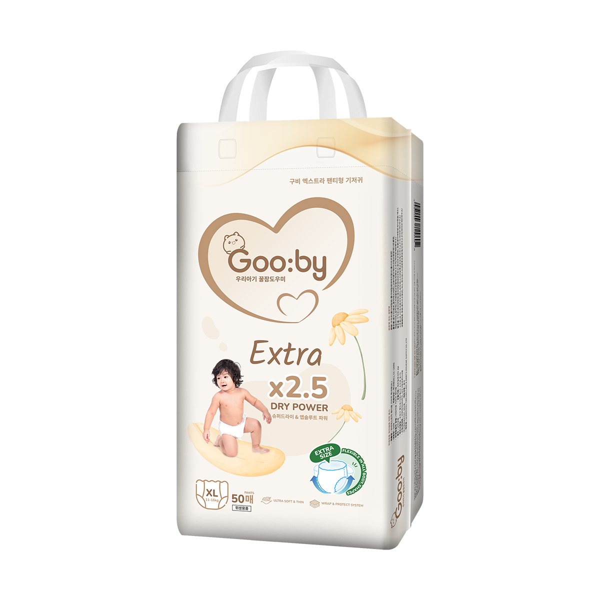 Bỉm ngày Gooby Hàn Quốc siêu khô thoáng XL