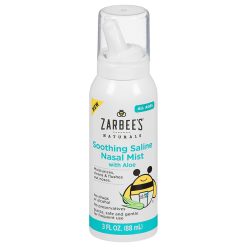 Xịt mũi lô hội đẩy đờm Zarbee’s Naturals Soothing Saline