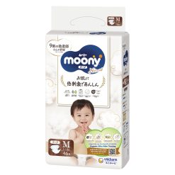 Bỉm dán Moony Natural size M 46 miếng (6 - 11kg)