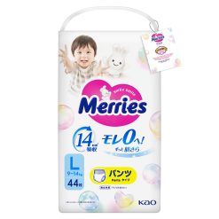 Bỉm quần Merries size L 44 miếng (cho bé 9~14kg)