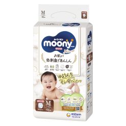Bỉm  quần Moony Natural size M 46 miếng (5 - 10kg)