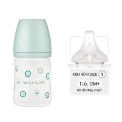 Bình sữa thủy tinh Moyuum Happy More 170ml