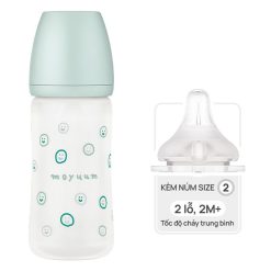 Bình sữa thủy tinh Moyuum Happy More 240ml