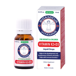 Vitamin D3K2 BioAmicus tốt cho xương và răng của bé 10ml