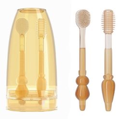 Bộ bàn chải rơ lưỡi silicone siêu mềm AC