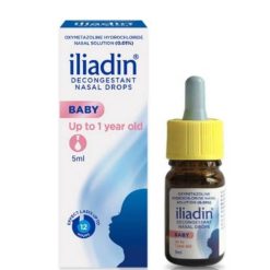 Thuốc nhỏ mũi dành cho trẻ sơ sinh Iliadin 0.01% (Hộp 1 chai 5ml)