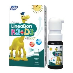 Vitamin Lineabon K2+D3- Hỗ trợ phát triển chiều cao, giúp chống còi xương dạng xịt 10ml