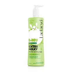 Sữa tắm gội hằng ngày Body & Hair Wash Lactacyd Baby Extra Milky làm sạch dịu nhẹ & dưỡng ẩm vượt trội (500ml)