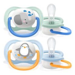 Vỉ đôi Ti ngậm Philips Avent hình thú 0-6M và 6-18M